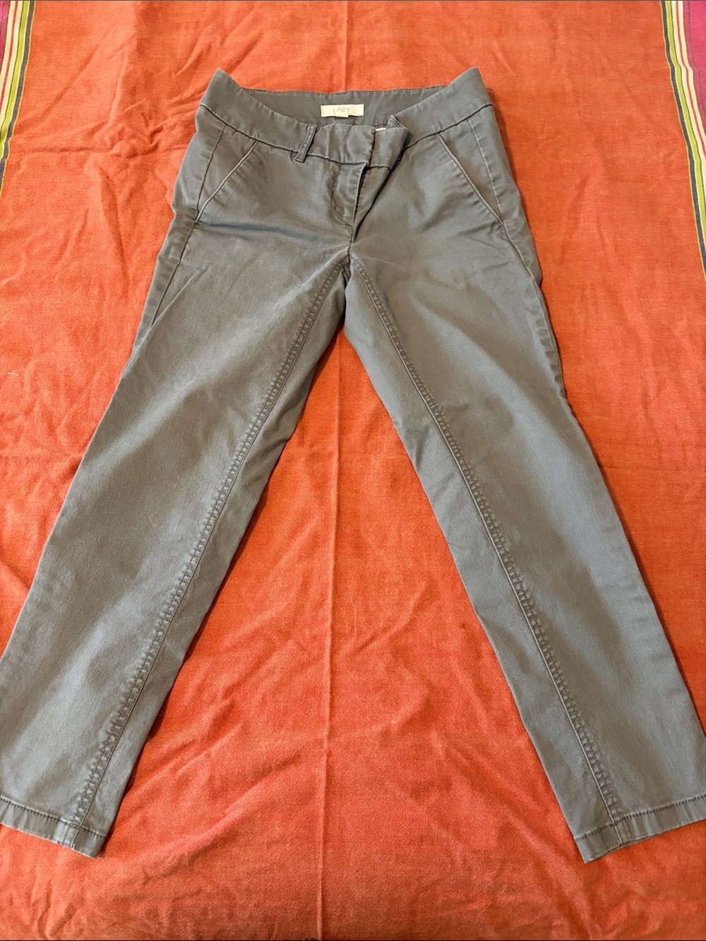 LOFT Women's Gray Ankle Cropped Pants